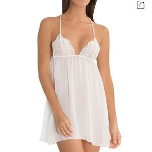 NWT IN BLOOM BY JONQUIL Chiffon & Lace Chemise